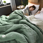 Sherpa Fleece Throw, Flock Pattern, Four Sizes