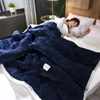Sherpa Fleece Throw, Flock Pattern, Four Sizes