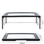 Folding Desk Magnifier with LED Light, 3x Hands-Free