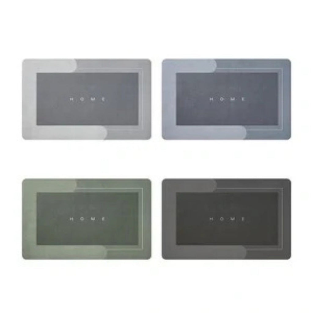 Non-Slip Quick Dry Bath Mat, Rectangular or Oval