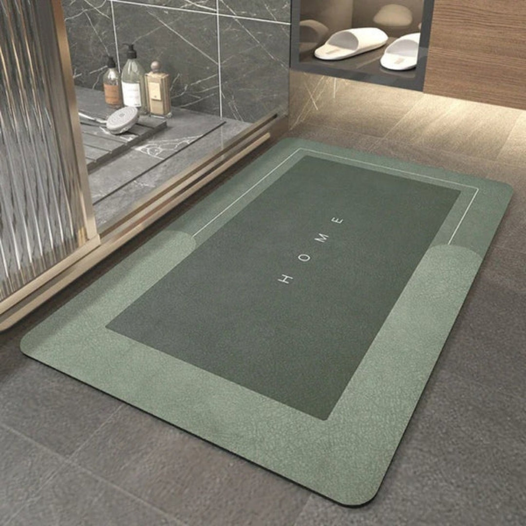 Non-Slip Quick Dry Bath Mat, Rectangular or Oval