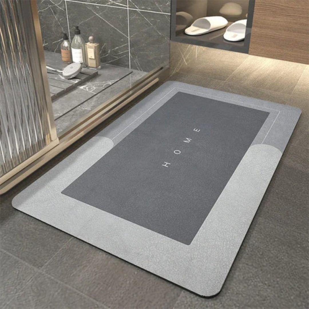 Non-Slip Quick Dry Bath Mat, Rectangular or Oval
