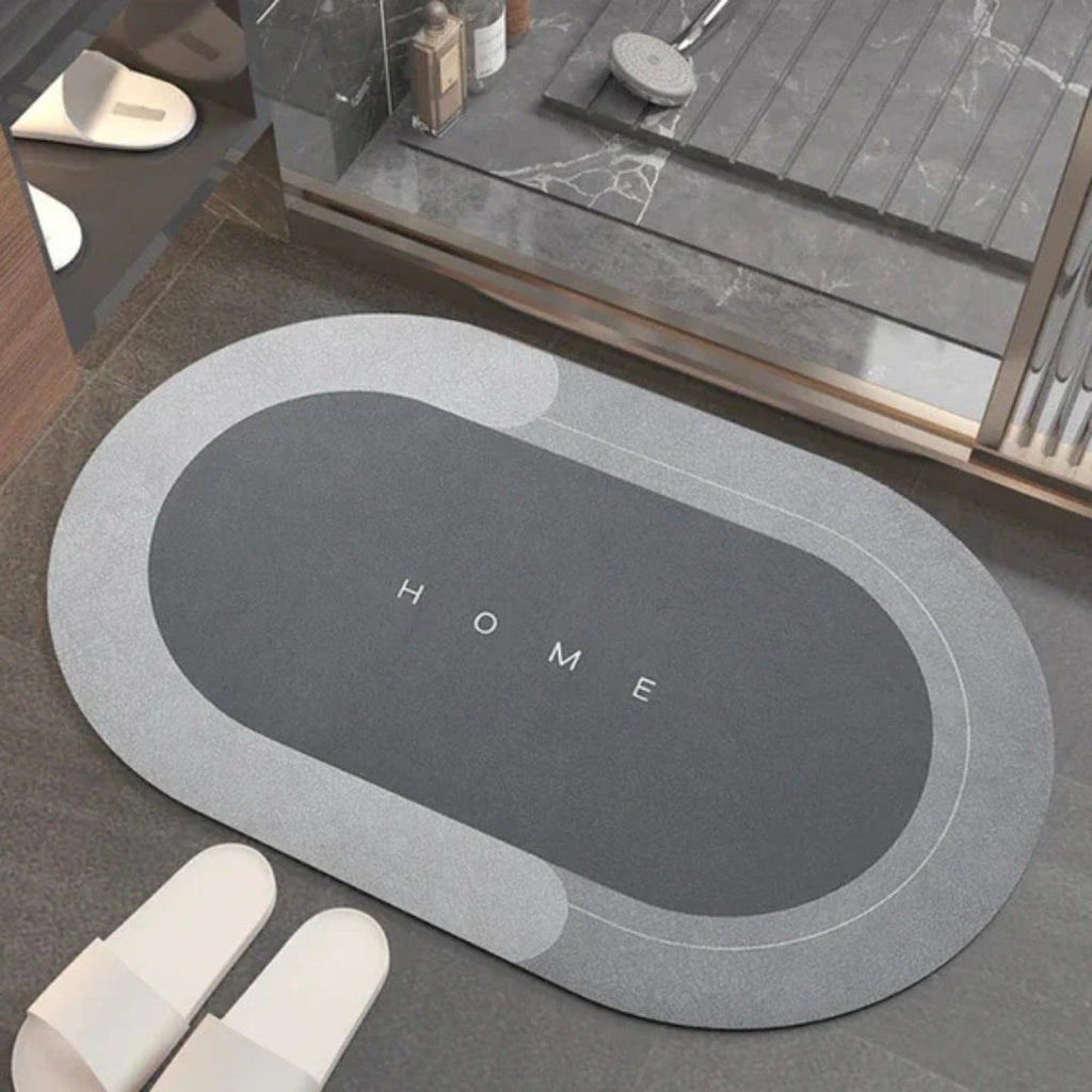 Non-Slip Quick Dry Bath Mat, Rectangular or Oval