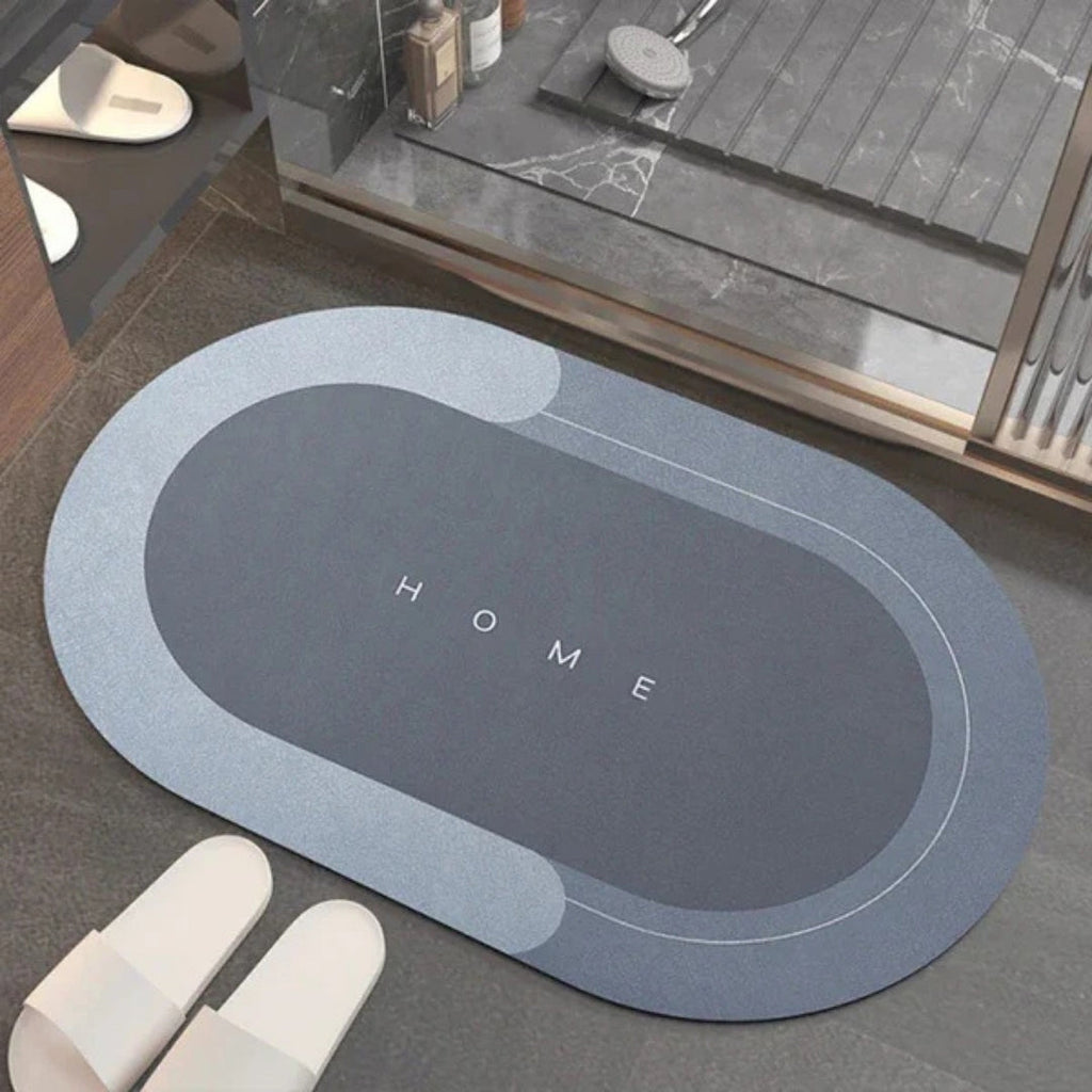 Non-Slip Quick Dry Bath Mat, Rectangular or Oval