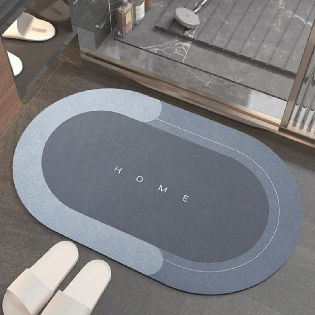 Non-Slip Quick Dry Bath Mat, Rectangular or Oval