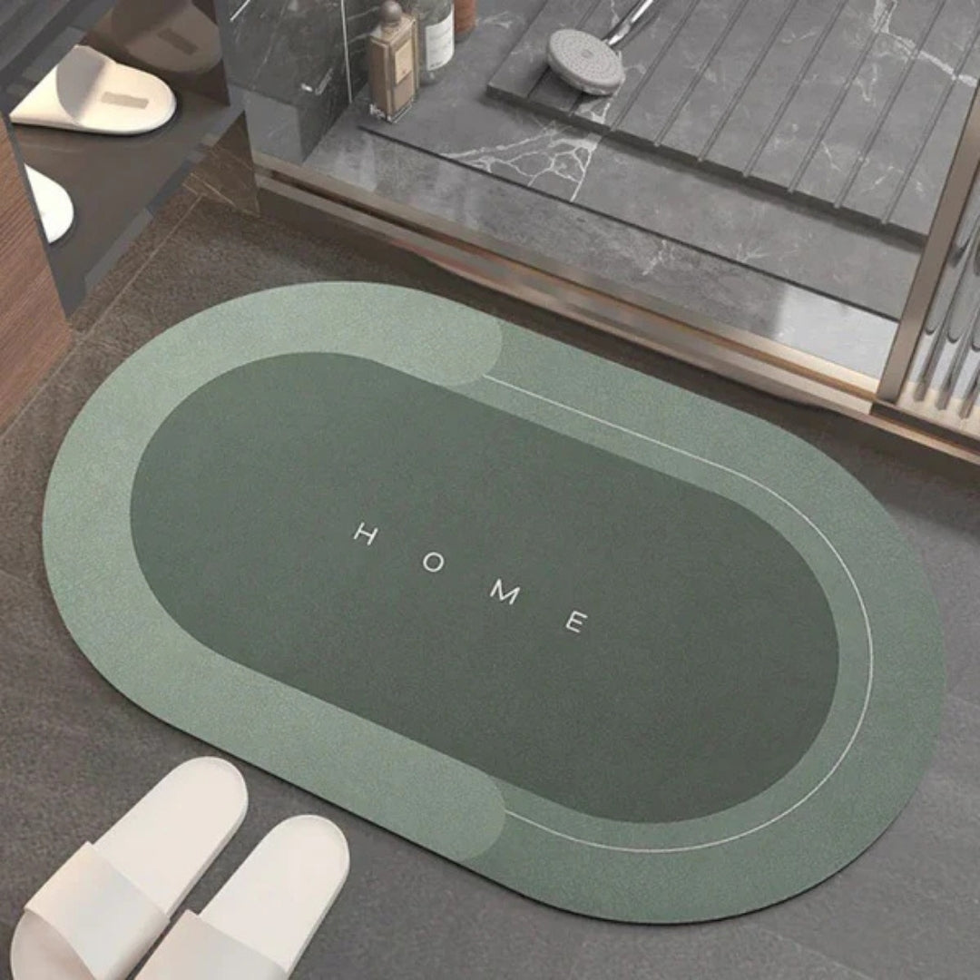 Non-Slip Quick Dry Bath Mat, Rectangular or Oval
