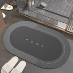Non-Slip Quick Dry Bath Mat, Rectangular or Oval