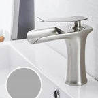 Gold Single-Lever Basin Tap, Brass Body, Ceramic Cartridge