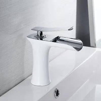 Gold Single-Lever Basin Tap, Brass Body, Ceramic Cartridge
