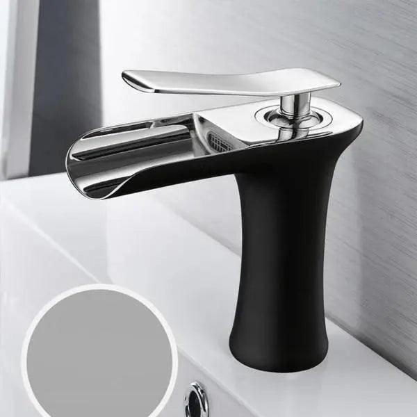 Gold Single-Lever Basin Tap, Brass Body, Ceramic Cartridge