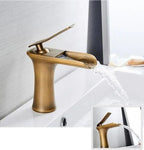 Gold Single-Lever Basin Tap, Brass Body, Ceramic Cartridge
