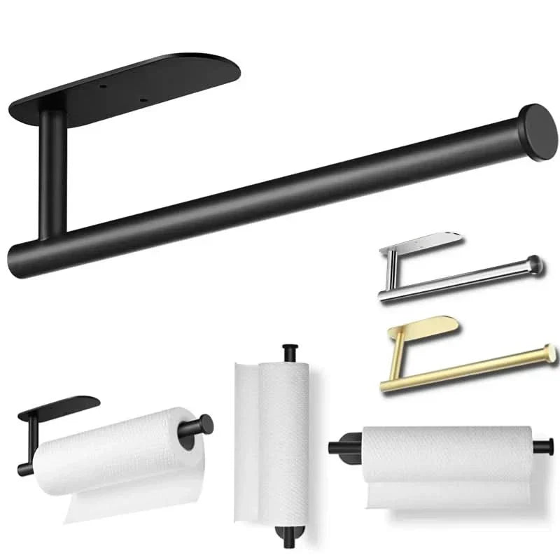 Wall-Mounted Kitchen Roll Holder in SUS304 Stainless Steel