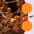 Posable Hanging Skeleton Decoration, 40 cm and 90 cm