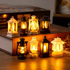 Mini Retro LED Night Light, 4-Pack for Dolls House Scenes