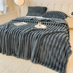 Soft Flannel Throw for Sofa and Bed, Three Sizes