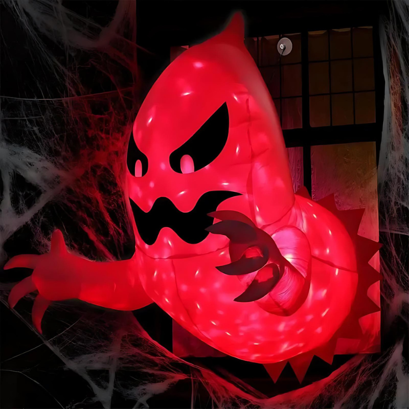 Inflatable LED Ghost 180 cm with Colour-Changing Lights