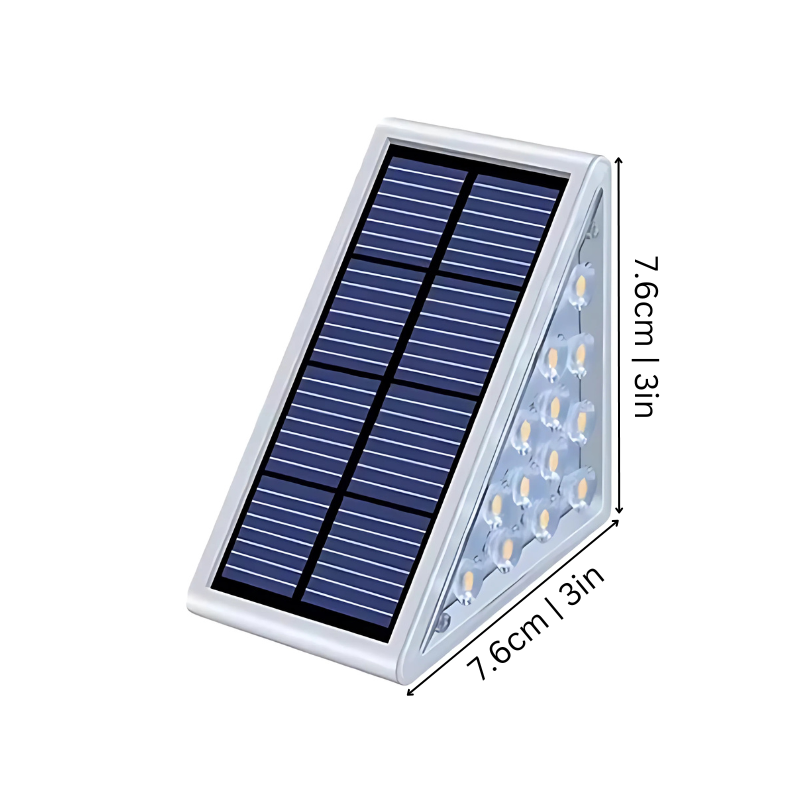Solar Step Light with Motion Sensor, IP65, Set of 2