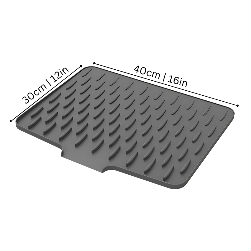 Silicone Draining and Drying Mat for Kitchen Worktops