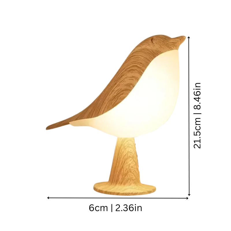 Dimmable Bird Lamp with Aroma Diffuser, Cordless USB-C