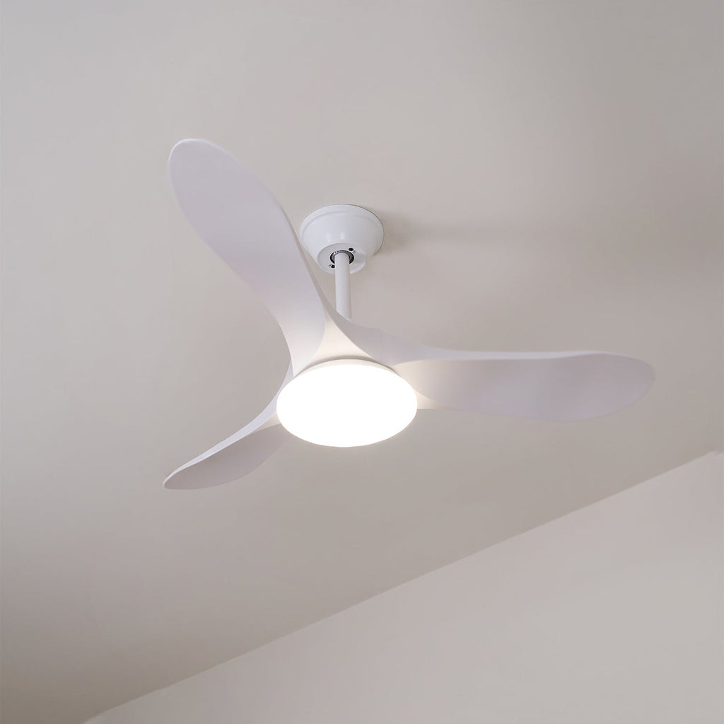 Wood-Effect Ceiling Fan with 35W LED Light and 6 Speeds