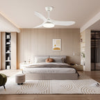 Wood-Effect Ceiling Fan with 35W LED Light and 6 Speeds