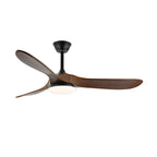 Wood-Effect Ceiling Fan with 35W LED Light and 6 Speeds