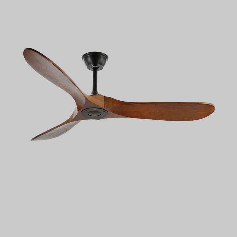 Wooden Ceiling Fan with Remote, 6 Speeds, 106 or 132 cm