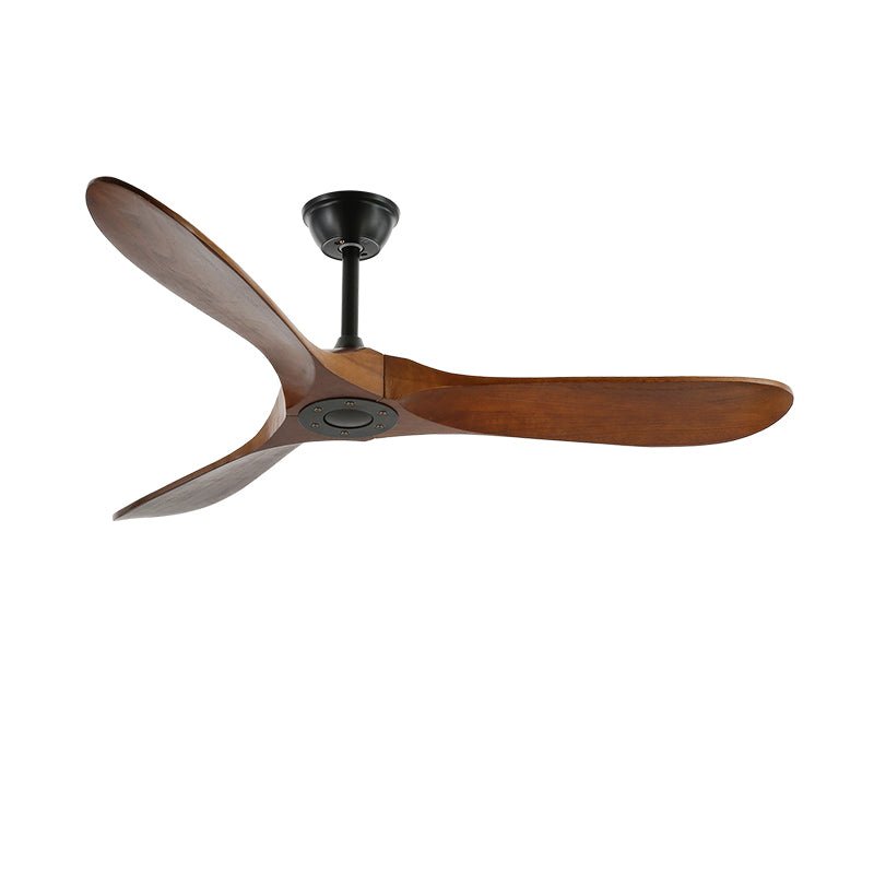 Wooden Ceiling Fan with Remote, 6 Speeds, 106 or 132 cm
