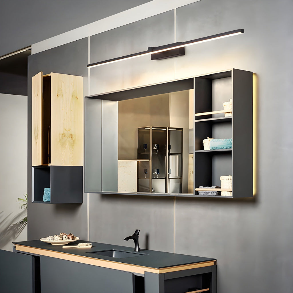Linear LED Wall Light in Black or White, Three Lengths