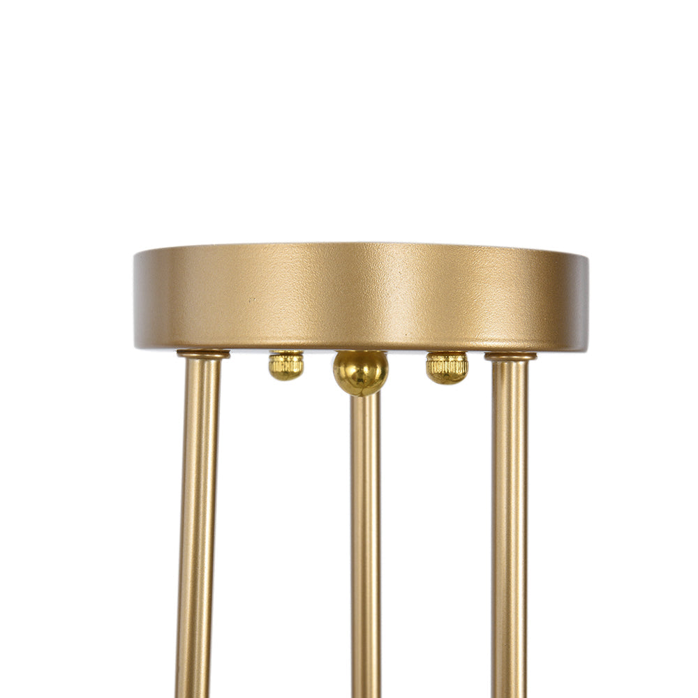 6-Light Sputnik Semi-Flush Chandelier, Gold Effect, 48 cm
