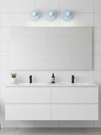 Minimalist 3-Light Wall Light, 55.9cm Wide, Eight Colours