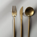 Titanium-Coated 18/10 Stainless Steel Cutlery Set, 4 to 16 Place