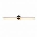 Linear LED Wall Light, 68 to 128 cm, Black or Gold