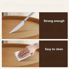 Clip-On Sofa Arm Table, Round 30cm Wood-Effect Side Tray