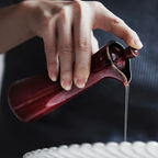 Glazed Ceramic Oil Dispenser 120ml with Pouring Spout