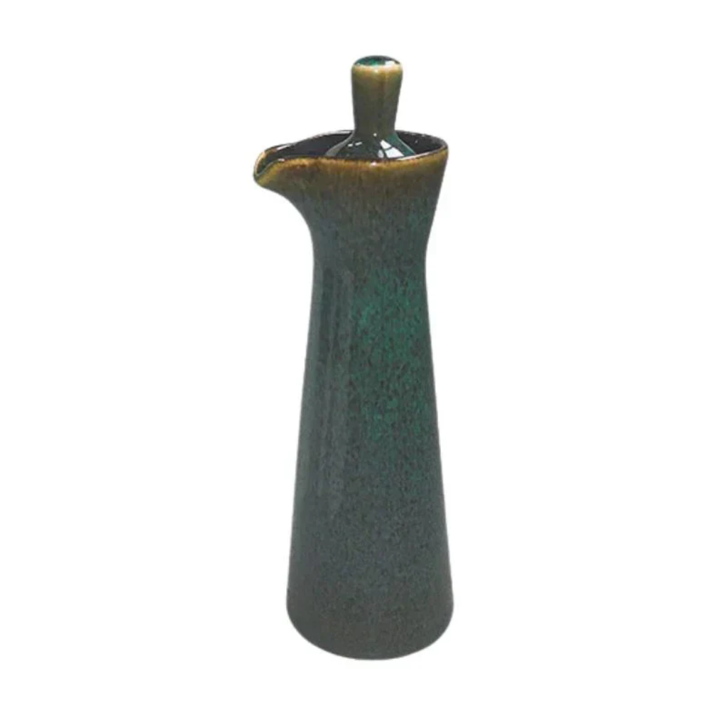 Glazed Ceramic Oil Dispenser 120ml with Pouring Spout