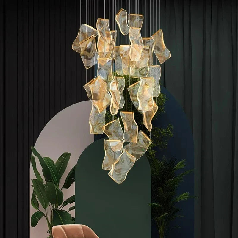 Waterfall Chandelier with Dimmable LED, 6 to 28 Lights