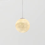 Moon Pendant Light with Textured Craters, Dimmable