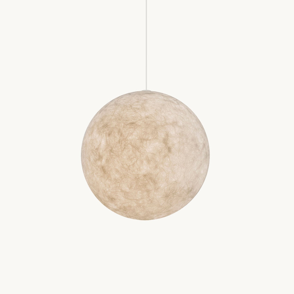Moon Pendant Light with Textured Craters, Dimmable