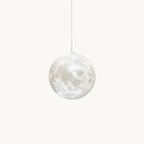 Moon Pendant Light with Textured Craters, Dimmable