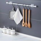 Self-Adhesive Curtain Rod Holders, No Drilling Required