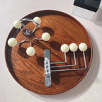 Retro Metal Wall Coat Rack with 3 or 4 Rounded Knob Hooks