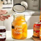 Magnetic Adjustable Jar and Bottle Opener with Grip Handle