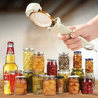 Magnetic Adjustable Jar and Bottle Opener with Grip Handle