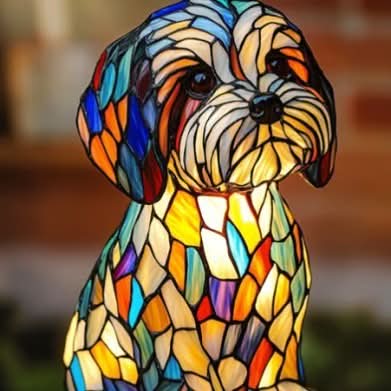 Dog Breed LED Night Light, 15 cm, USB Powered