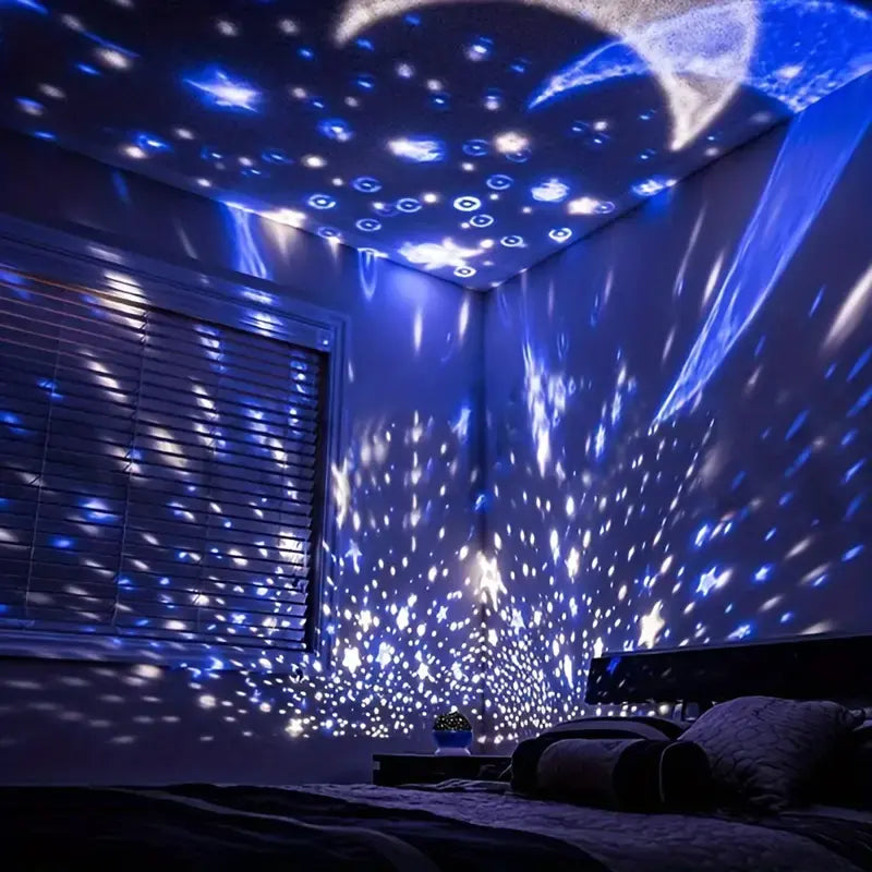 Star Projector Night Light with 360 Rotation and Timer