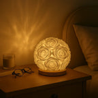 LED Rose Table Light with Artificial Flowers, USB Powered