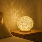 LED Rose Table Light with Artificial Flowers, USB Powered