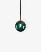 Textured Glass Globe Pendant Light, Adjustable Drop