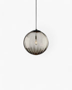 Textured Glass Globe Pendant Light, Adjustable Drop